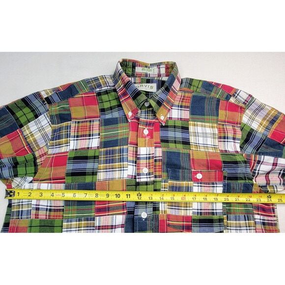 Orvis Multicolor Plaid Casual Button Down Shirt - Picture 4 of 5